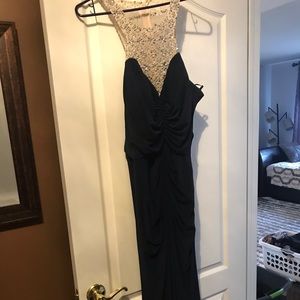Evening gown with crystals
